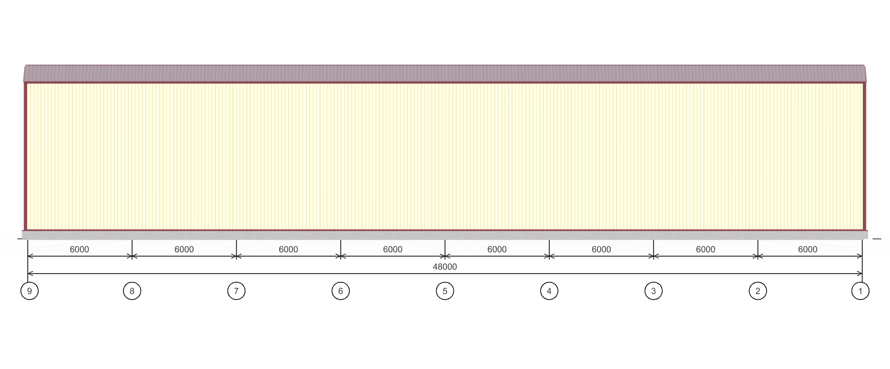 Ангар для техники с кран-балкой, 864 кв.м