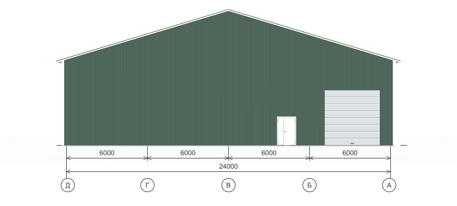Быстровозводимый коровник, 1440 кв.м