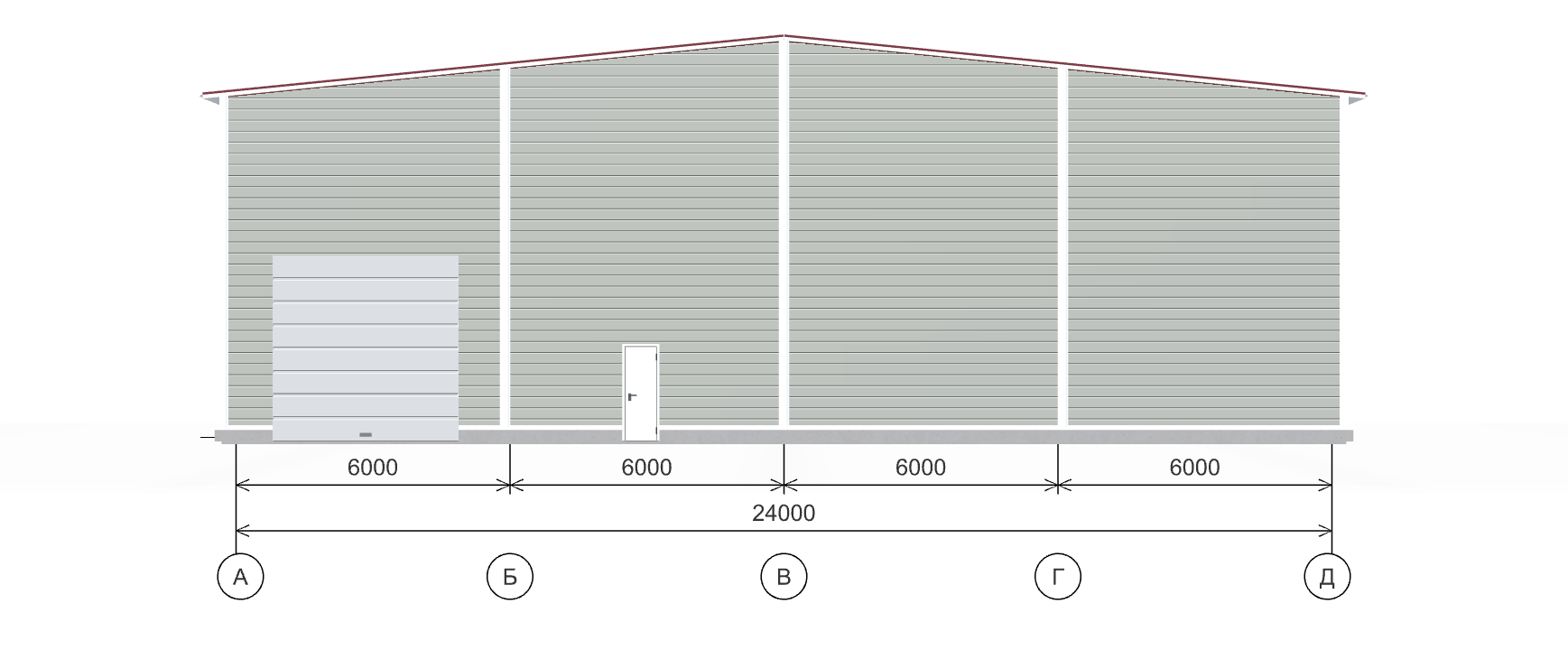 Быстровозводимый склад, 1440 кв.м