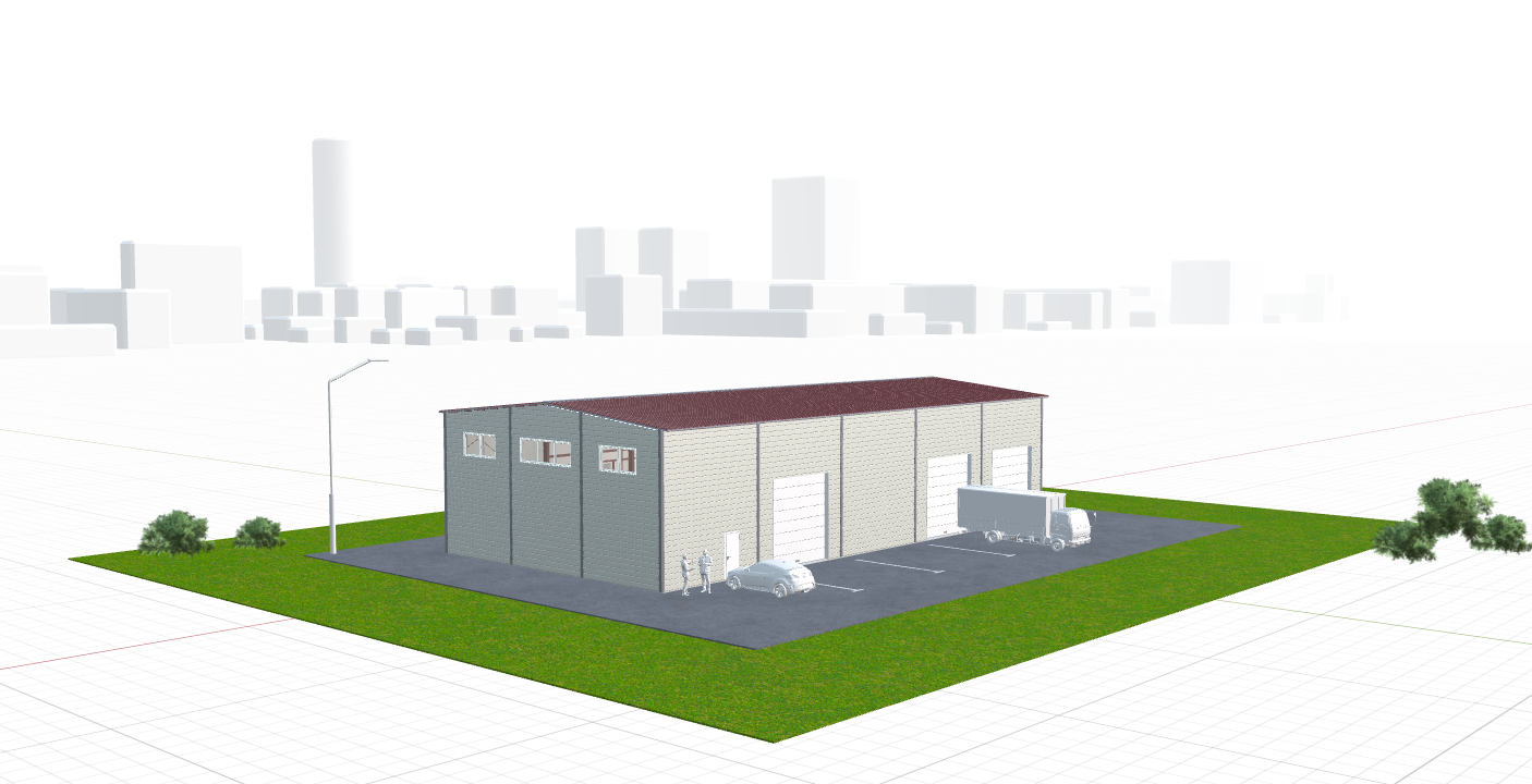 Быстровозводимый автосервис, 450 кв.м