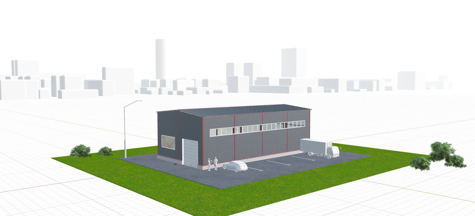 Автосервис для грузовых автомобилей, 288 кв.м