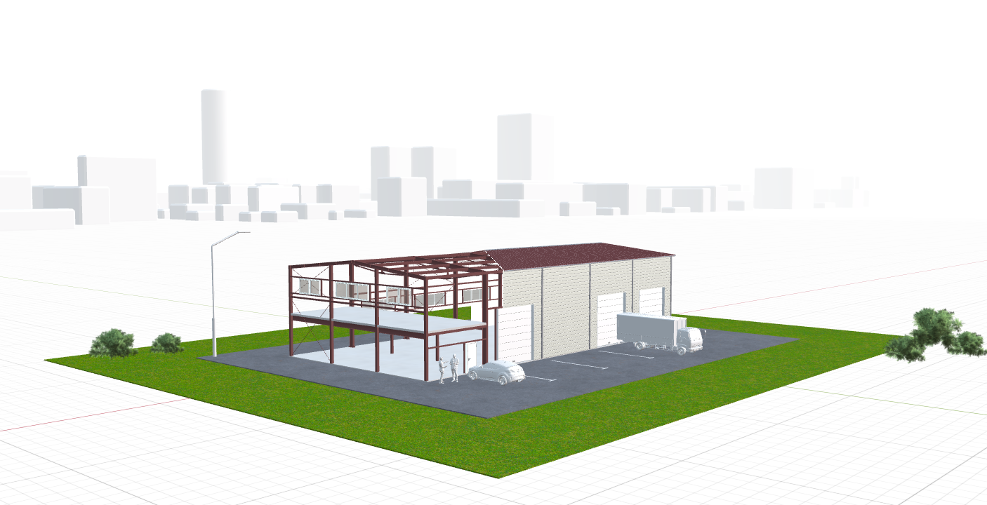Быстровозводимый автосервис, 450 кв.м
