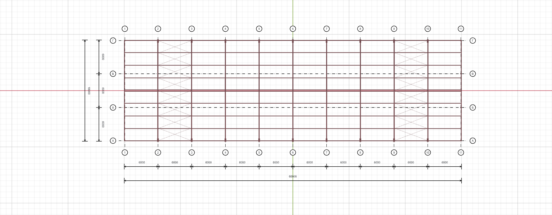 Каркас для гипермаркета, 1080 кв.м