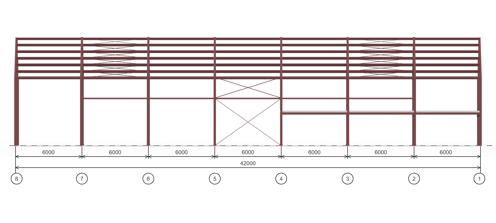Каркас для зернохранилища, 1008 кв.м