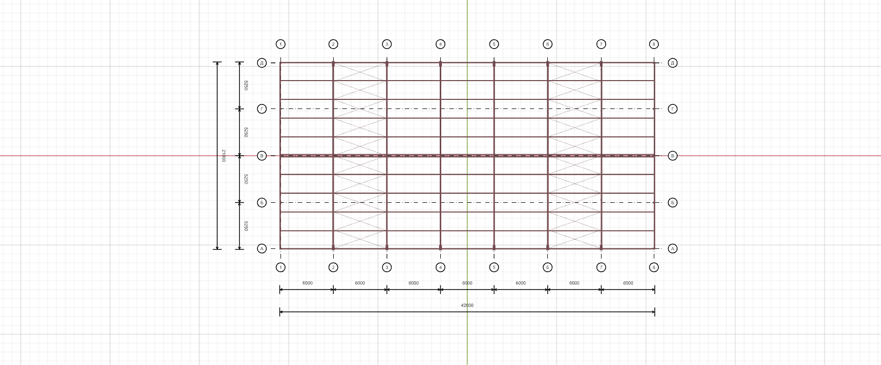 Каркас склада, 882 кв.м