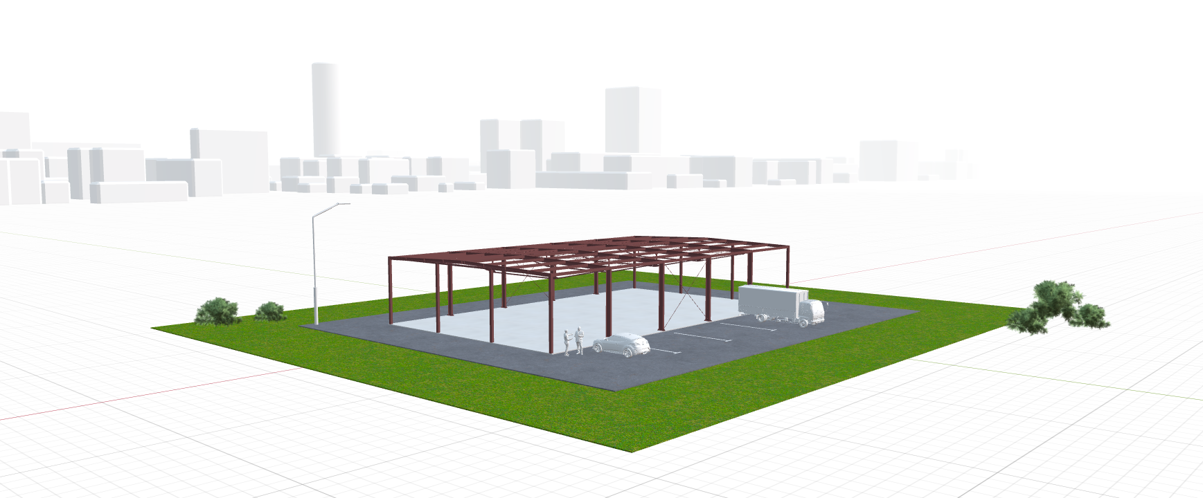 Каркас для автомойки, 540 кв.м