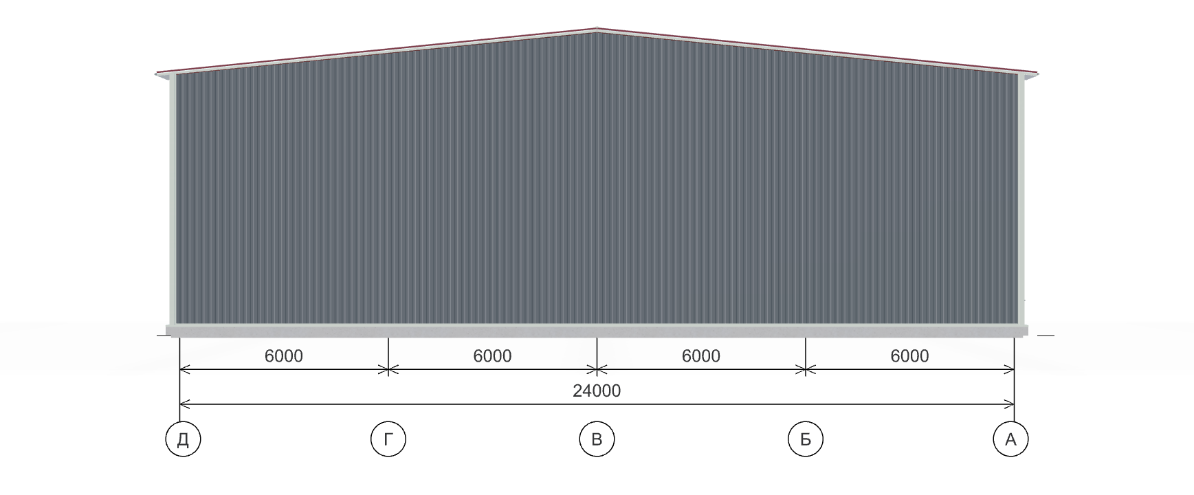 Производственное здание с кран-балкой, 1008 кв.м