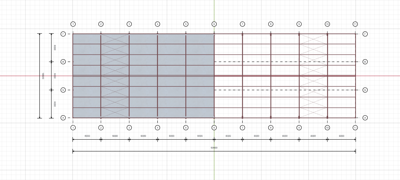 Каркас для торгового павильона, 1080 кв.м