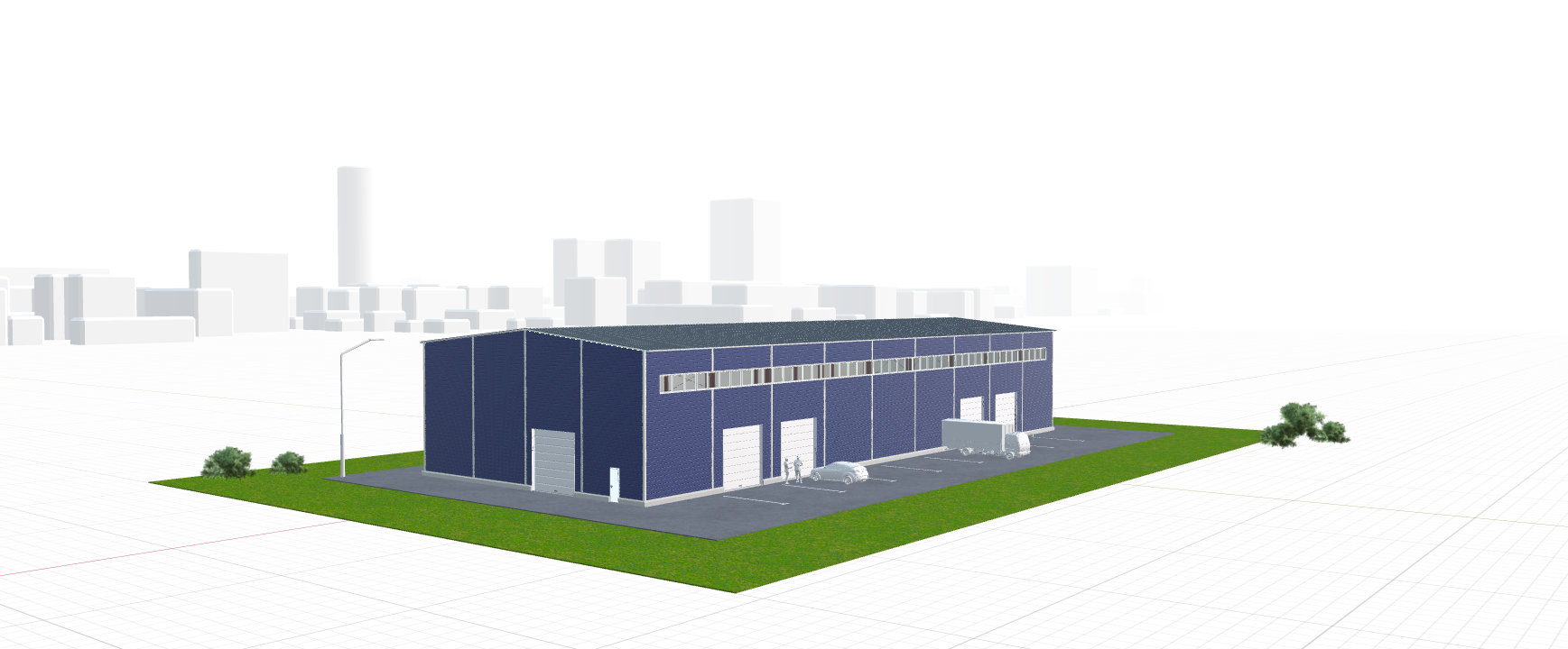 Быстровозводимый ангар для спецтехники, 1134 кв.м