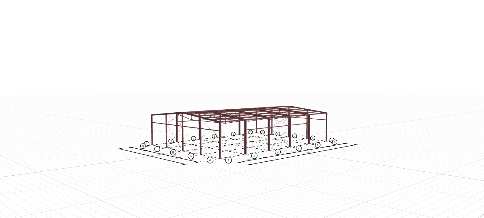 Каркас для автосервиса, 630 кв.м