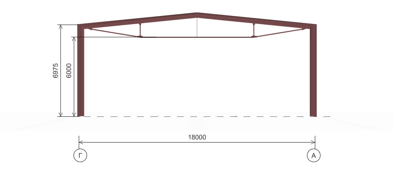 Быстровозводимая животноводческая ферма, 756 кв.м