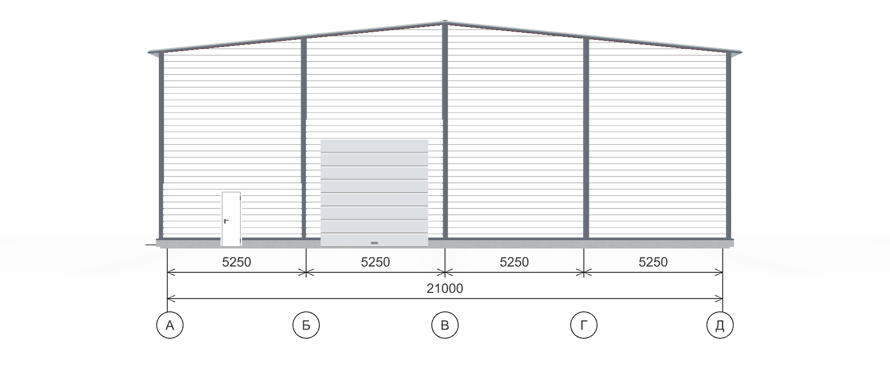 Быстровозводимый склад, 1134 кв.м