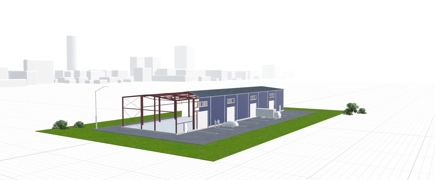 Ангар для грузового транспорта, 864 кв.м