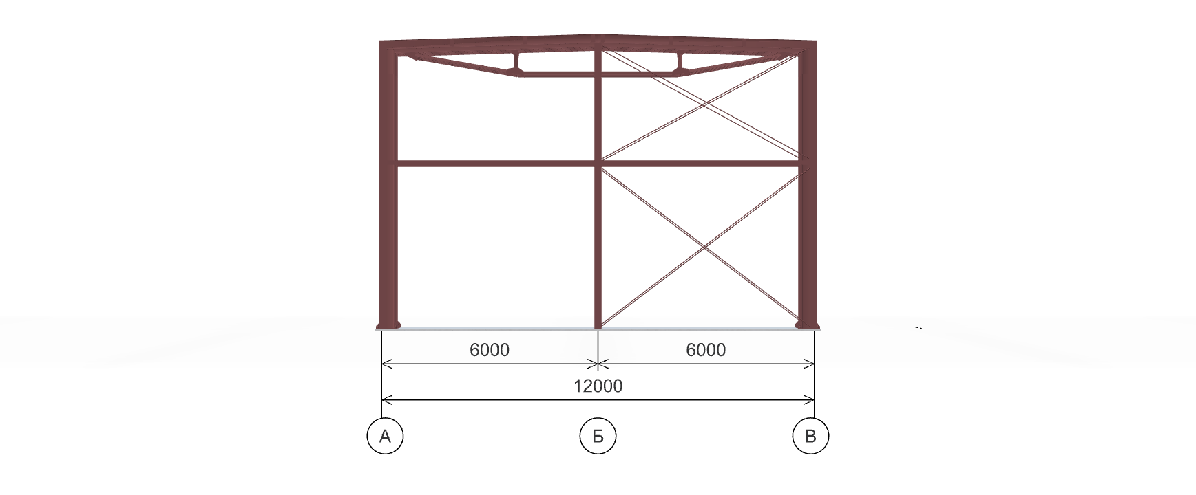 Каркас для офиса, 504 кв.м
