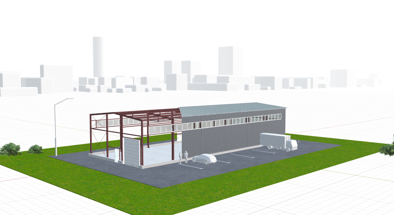 Быстровозводимый цех, 504 кв.м