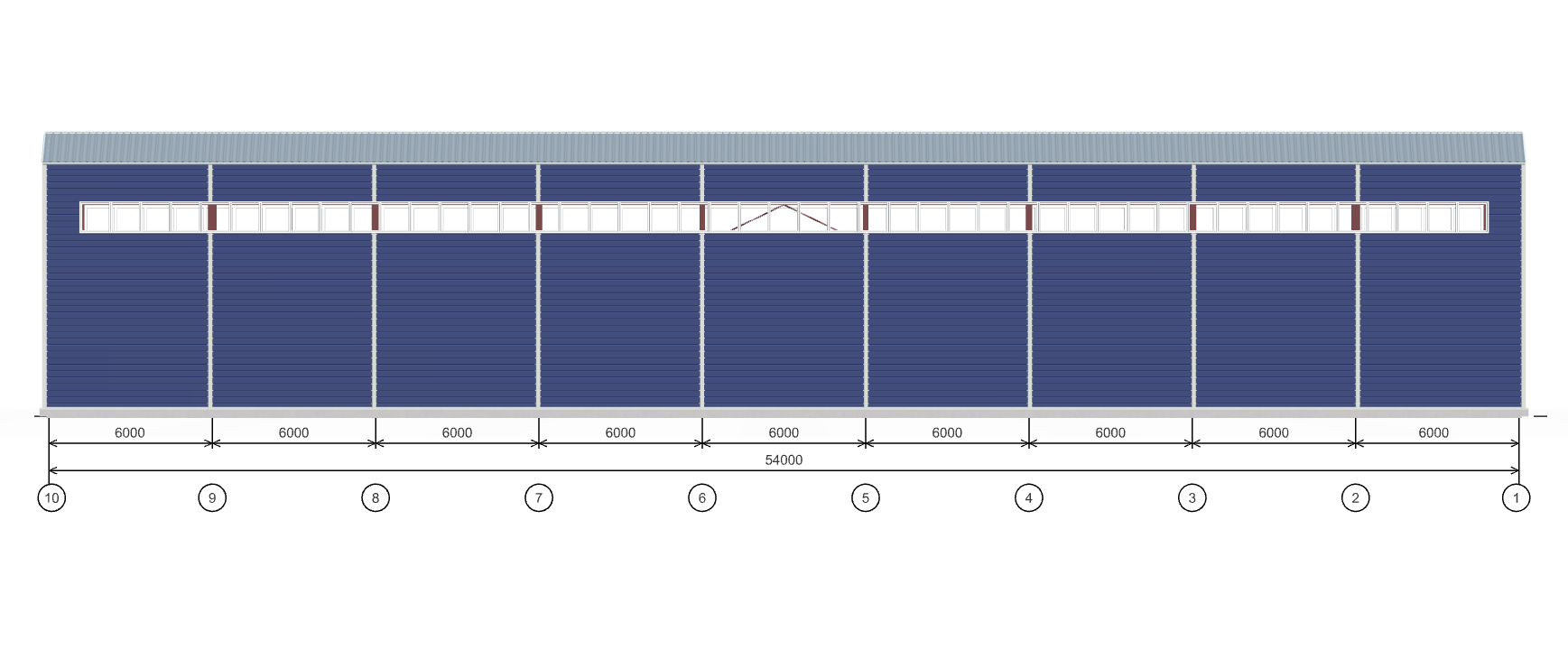 Быстровозводимый ангар для спецтехники, 1134 кв.м