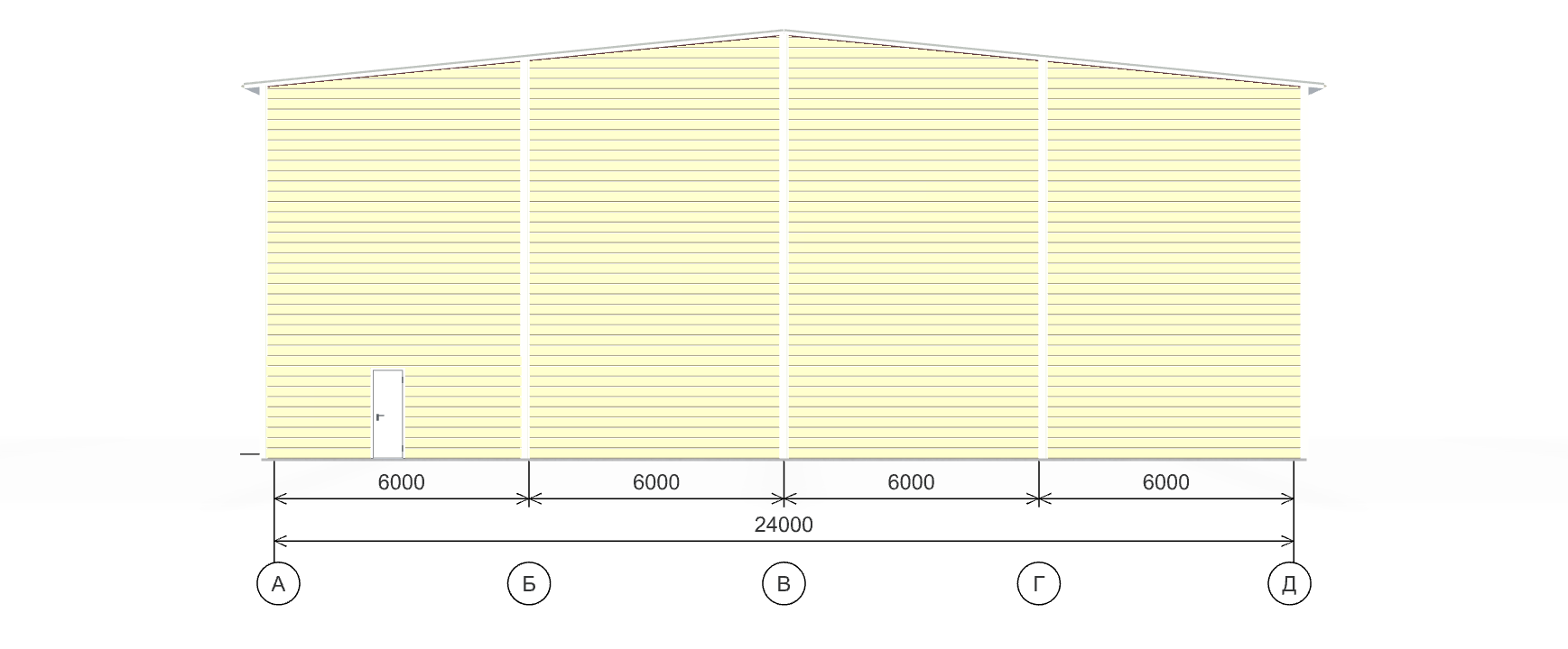 Быстровозводимый склад, 1440 кв.м