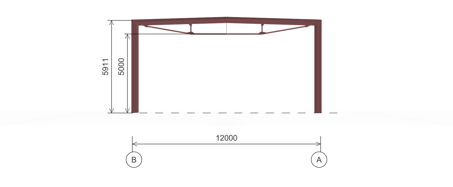 Каркас для автомойки, 360 кв.м