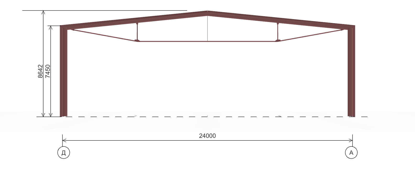 Быстровозводимый склад, 1440 кв.м