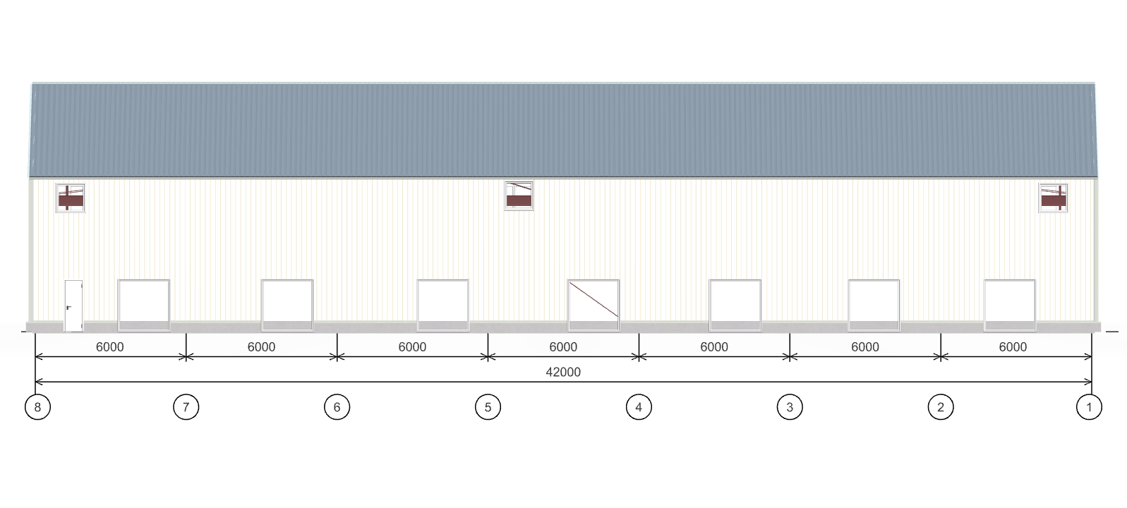 Производственное здание с кран-балкой, 1008 кв.м