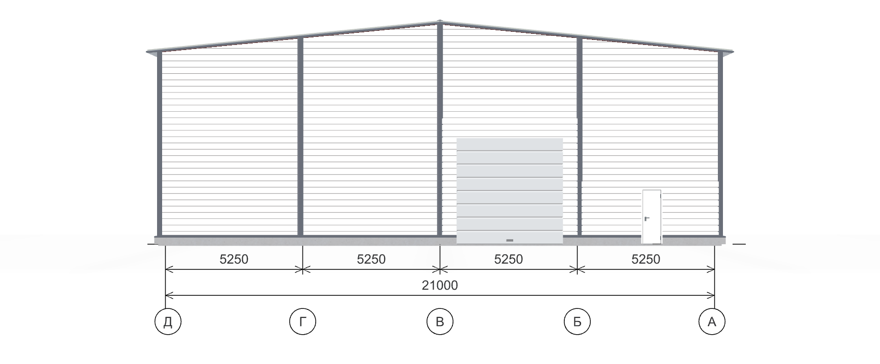 Быстровозводимый склад, 1134 кв.м