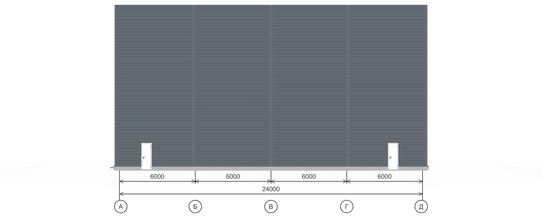 Производственное здание с кран-балкой, 2016 кв.м