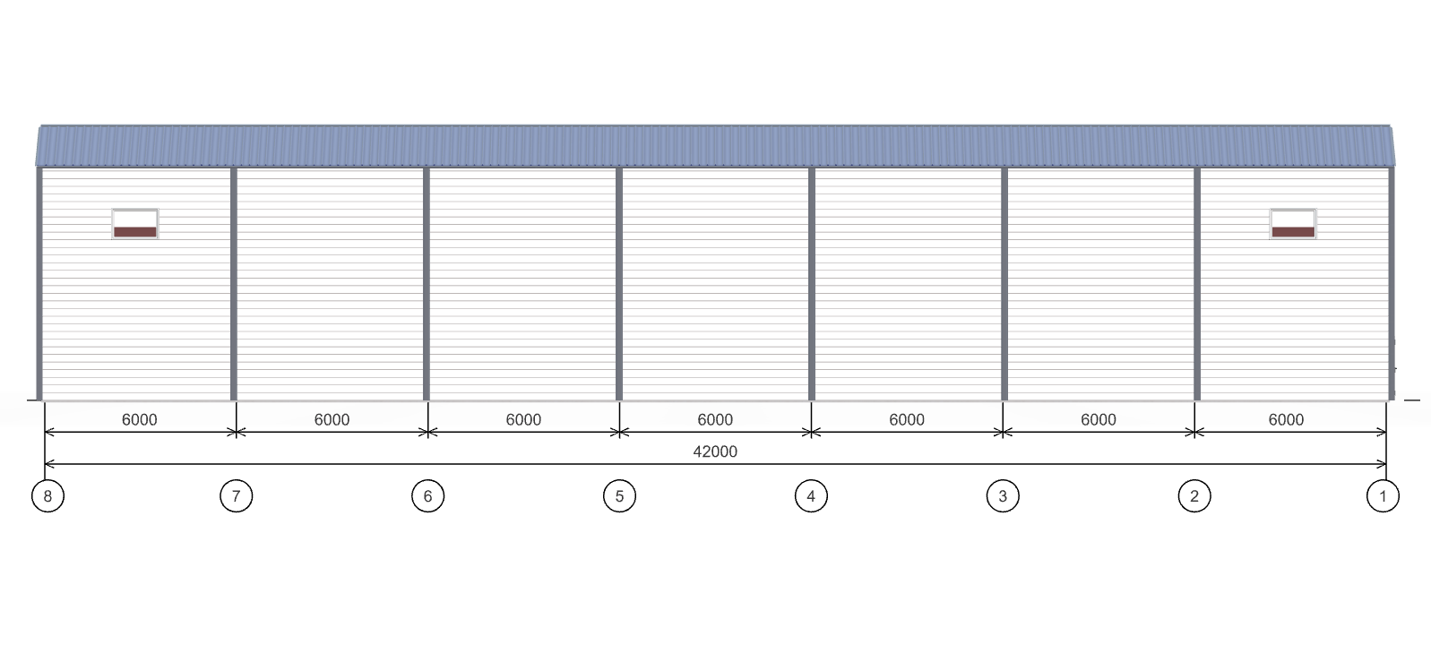 Склад-магазин с кран-балкой, 1008 кв.м