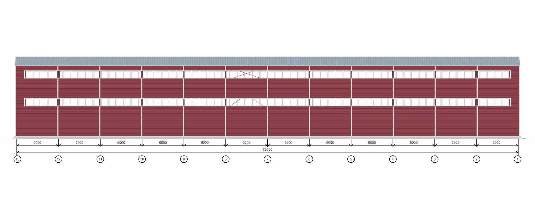 Быстровозводимый цех, 1728 кв.м