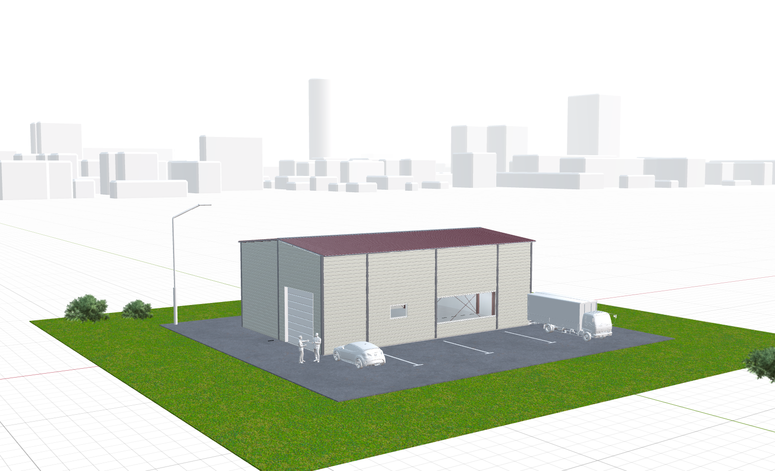 Ангар для спецтехники, 228 кв.м