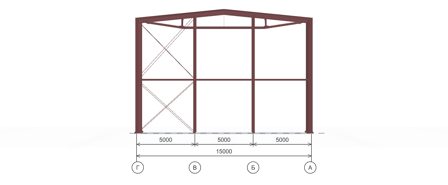 Каркас для автомойки, 810 кв.м