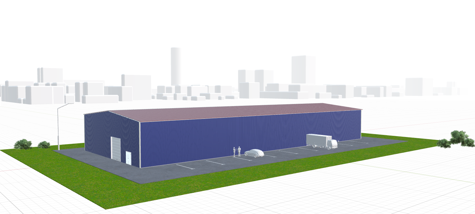 Быстровозводимое сенохранилище, 1440 кв.м