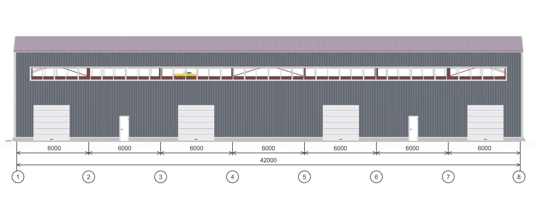 Производственное здание с кран-балкой, 1008 кв.м