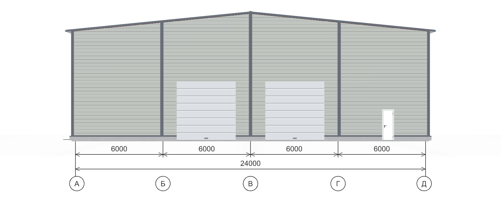 Быстровозводимый цех, 1008 кв.м