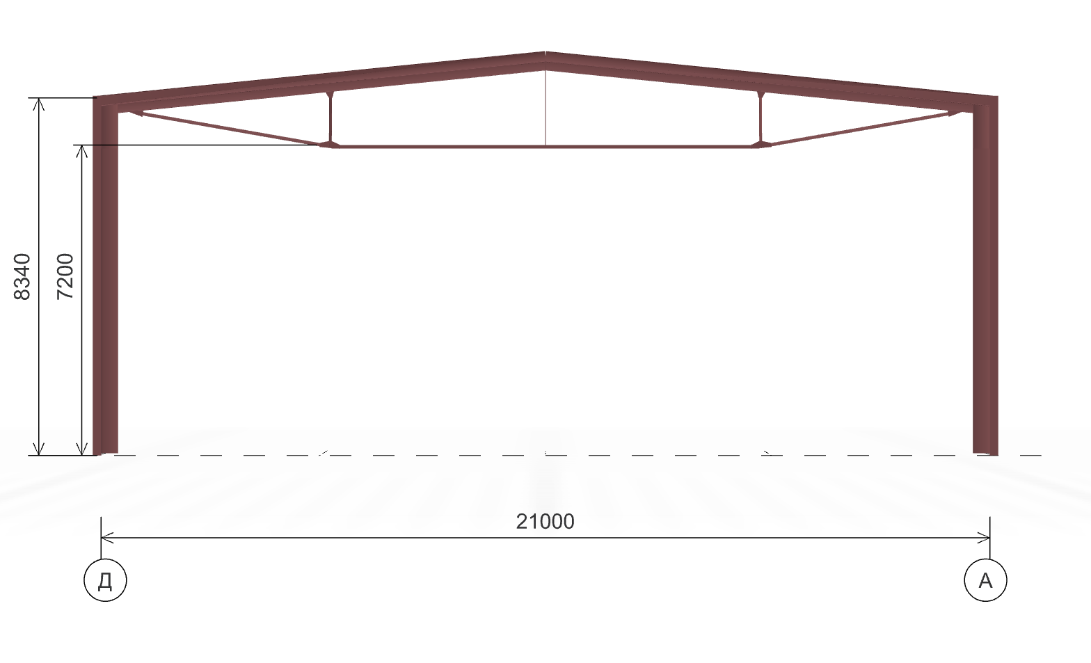 Быстровозводимая птицефарбрика, 1008 кв.м