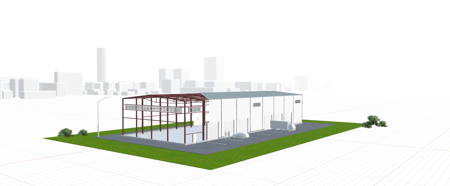 Быстровозводимая автомойка, 1134 кв.м