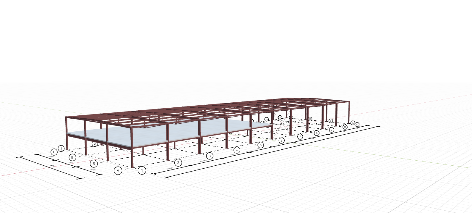 Каркас для торгового павильона, 1080 кв.м