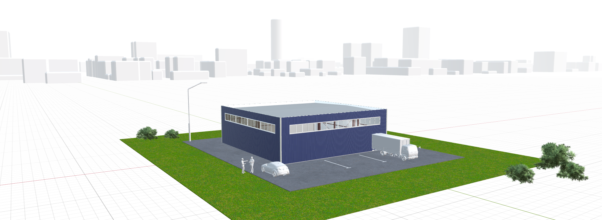 Быстровозводимый цех, 324 кв.м
