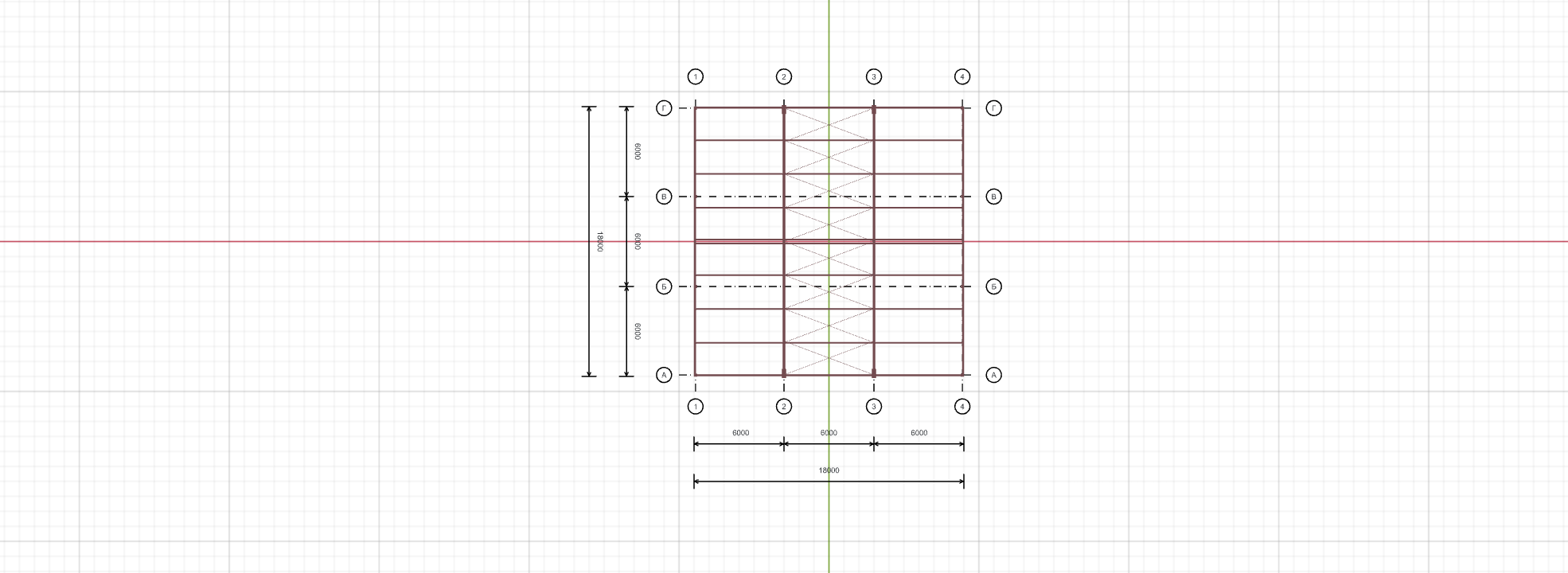 Каркас для магазина, 324 кв.м