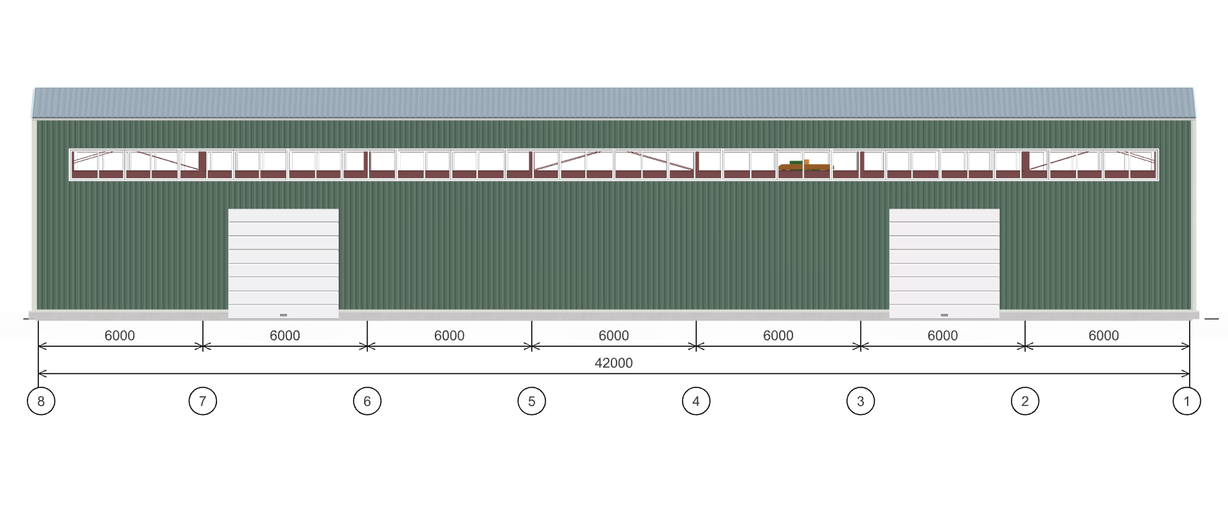 Производственное здание с кран-балкой, 882 кв.м