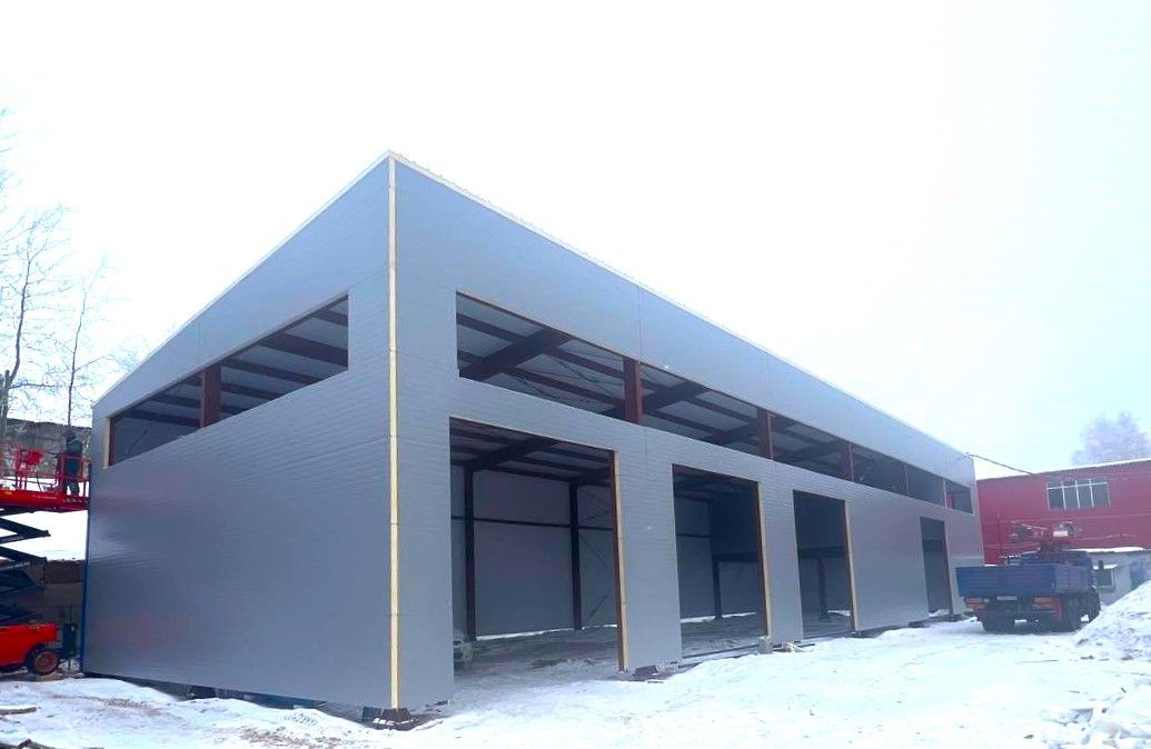Складское здание с антресолью, 12х36х6 м