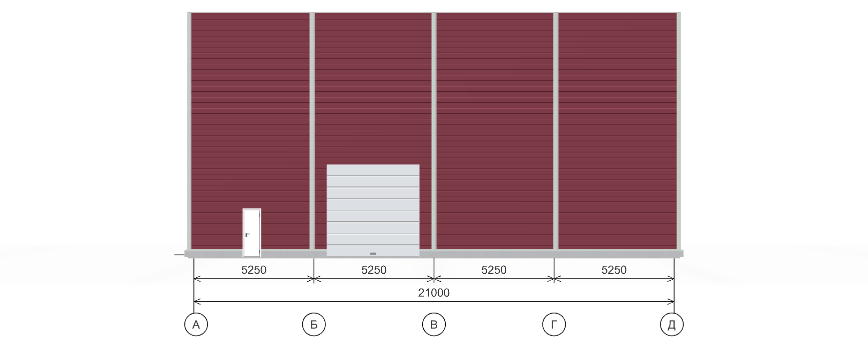 Производственный цех с кран-балкой, 1134 кв.м