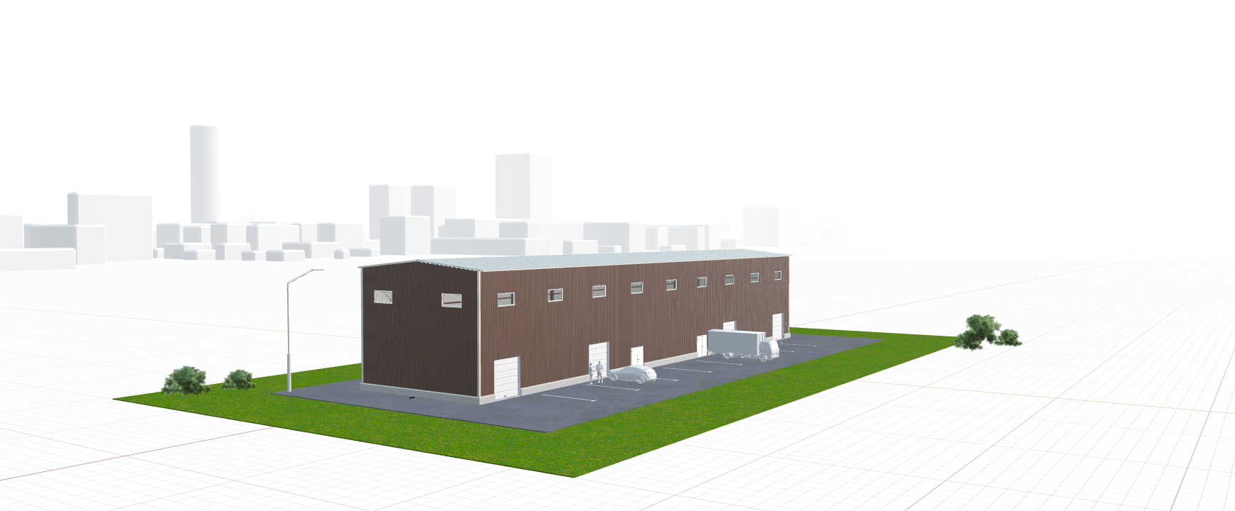 Ангар для грузового транспорта, 648 кв.м