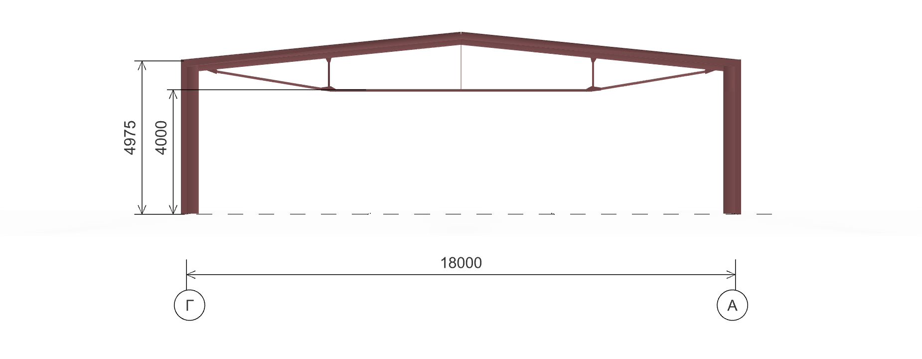 Каркас для гипермаркета, 1080 кв.м