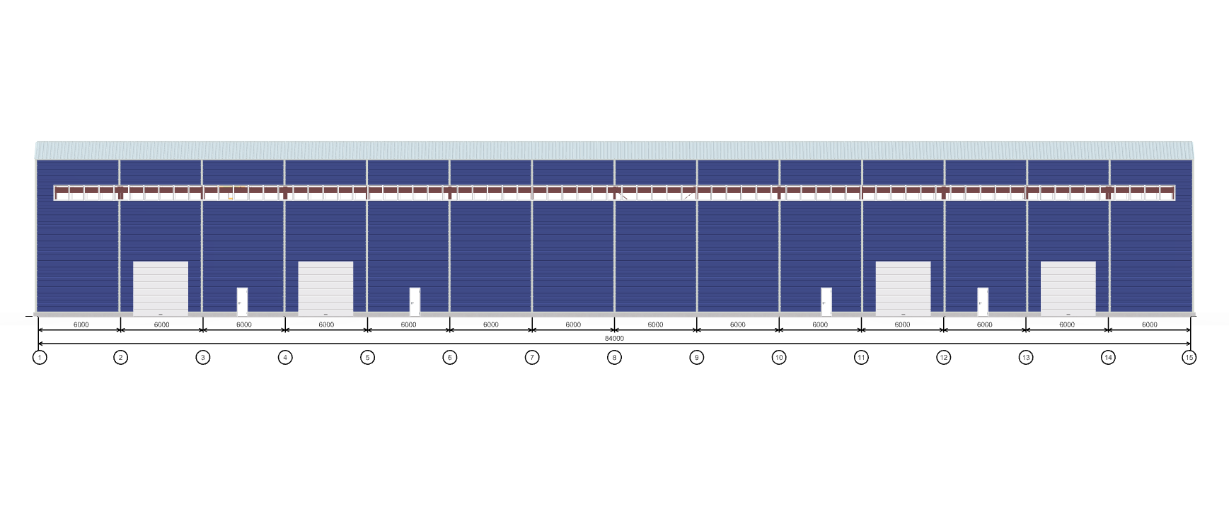 Быстровозводимый цех с кран-балкой, 2016 кв.м