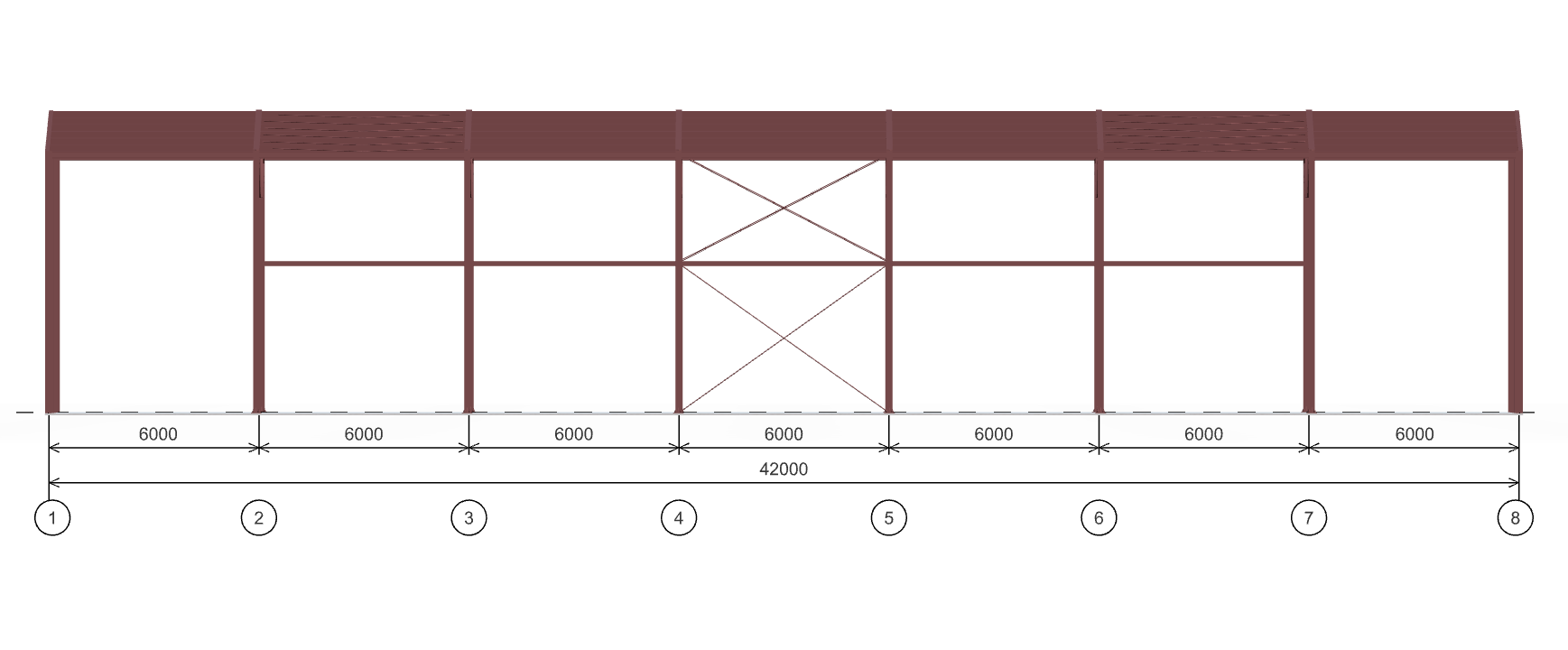 Каркас для торгового центра, 1008 кв.м