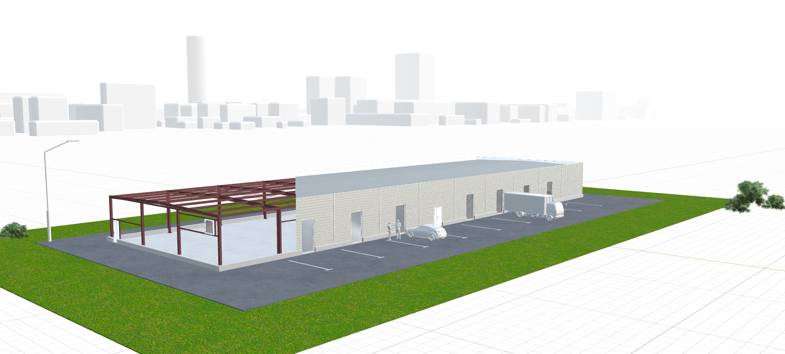 Быстровозводимый  гипермаркет, 1080 кв.м