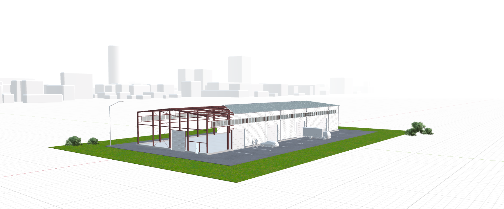 Быстровозводимый склад, 1134 кв.м