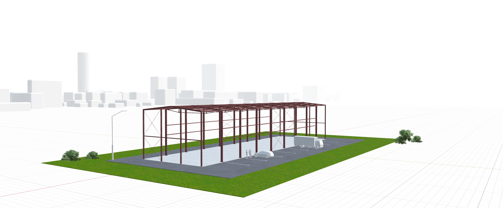 Каркас для автомойки, 810 кв.м