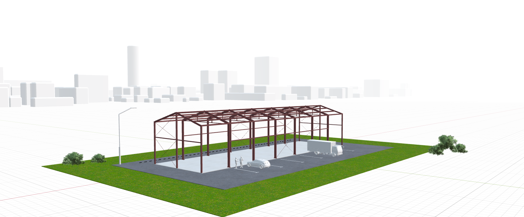 Каркас для овощехранилища, 504 кв.м