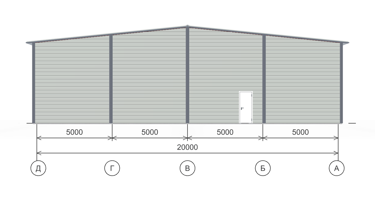 Быстровозводимый склад, 800 кв.м